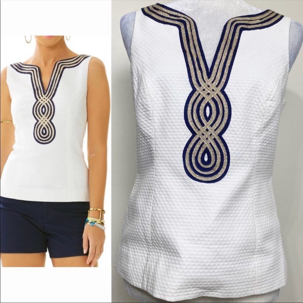 Lilly Pulitzer Janice Resort White Top
